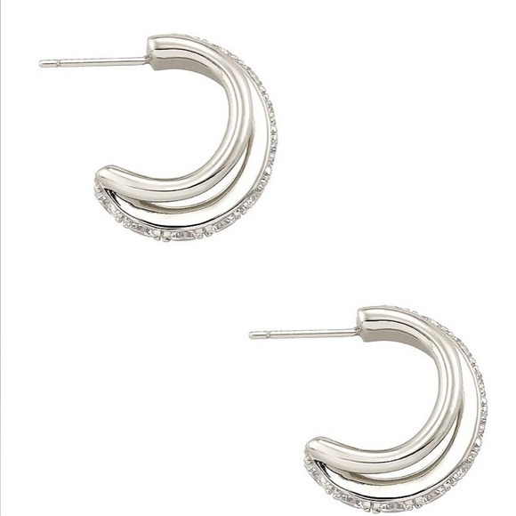 Kendra Scott silver Livy earrings - Picture 2 of 9